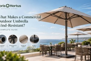 What Makes a Commercial Outdoor Umbrella Wind-Resistant? A Complete Guide