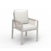 FHCH073-A1 Modern Outdoor Dining Chair with Cushioned Seat & Back
