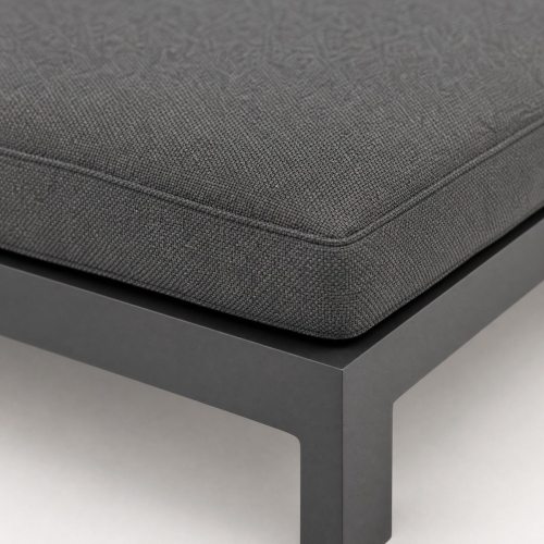 Aluminium Outdoor Sofa Set | L-Shape Corner Garden Sofa with Adjustable Backrest & Wood-Top Coffee Table
