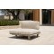Curved Modular Aluminium Outdoor Sofa Set | Cream Cushion Round Garden Lounge for Villa Courtyard Hotel Terrace