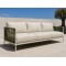 Rope Weave Aluminium Outdoor Sofa Set | 5-Piece Garden Lounge with Round Coffee Tables for Villa Terrace Hotel Poolside