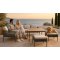 5-Piece Rope-Weave Aluminium Outdoor Sofa Set | Three-Seater, Two-Seater, Two Footstools & Wood-Top Coffee Table