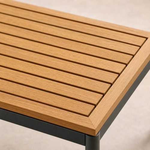 5-Piece Rope-Weave Aluminium Outdoor Sofa Set | Three-Seater, Two-Seater, Two Footstools & Wood-Top Coffee Table