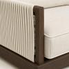 Aluminium Swivel Lounge Set | Three-Seater, Two Swivel Armchairs & Braided Stone-Top Coffee Table