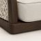 Aluminium Swivel Lounge Set | Three-Seater, Two Swivel Armchairs & Braided Stone-Top Coffee Table