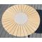 120cm Round Outdoor Dining Table | Sunburst Slat Top Garden Table for Patio Terrace Hotel Restaurant