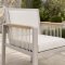 Round Extendable Outdoor Dining Set | Aluminium Slat Table with Four or Six Rope Weave Chairs