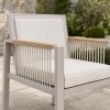 Round Extendable Outdoor Dining Set | Aluminium Slat Table with Four or Six Rope Weave Chairs