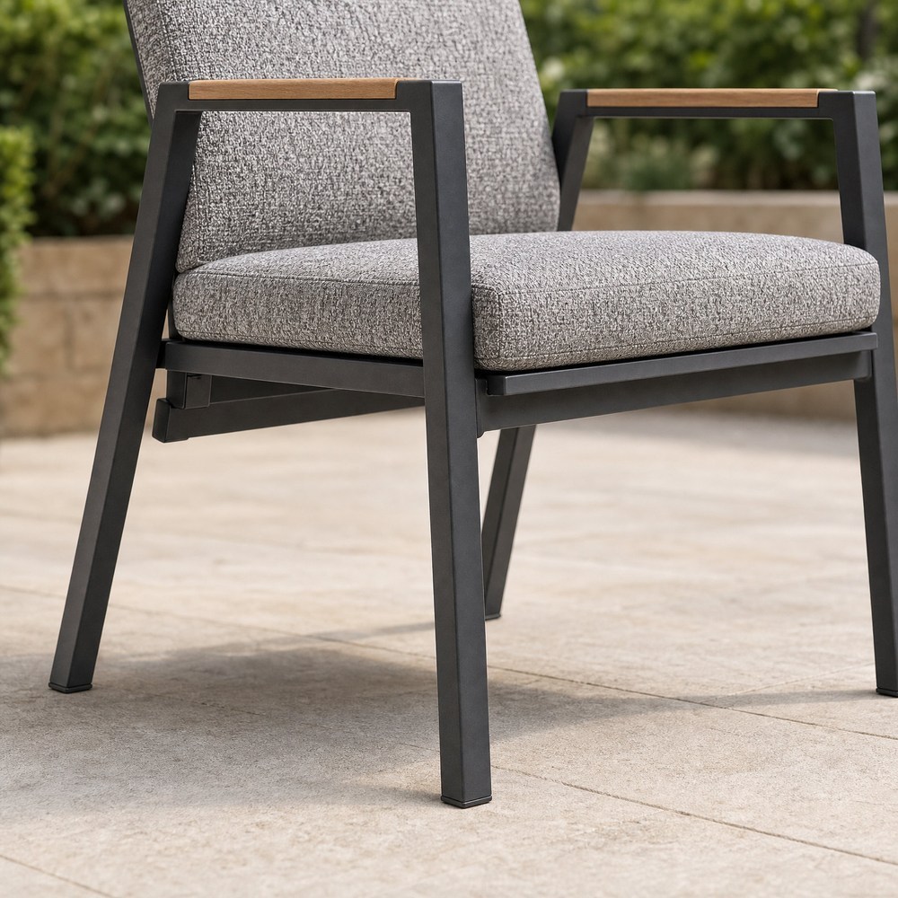 Seat cushion, seat frame and foot pads
