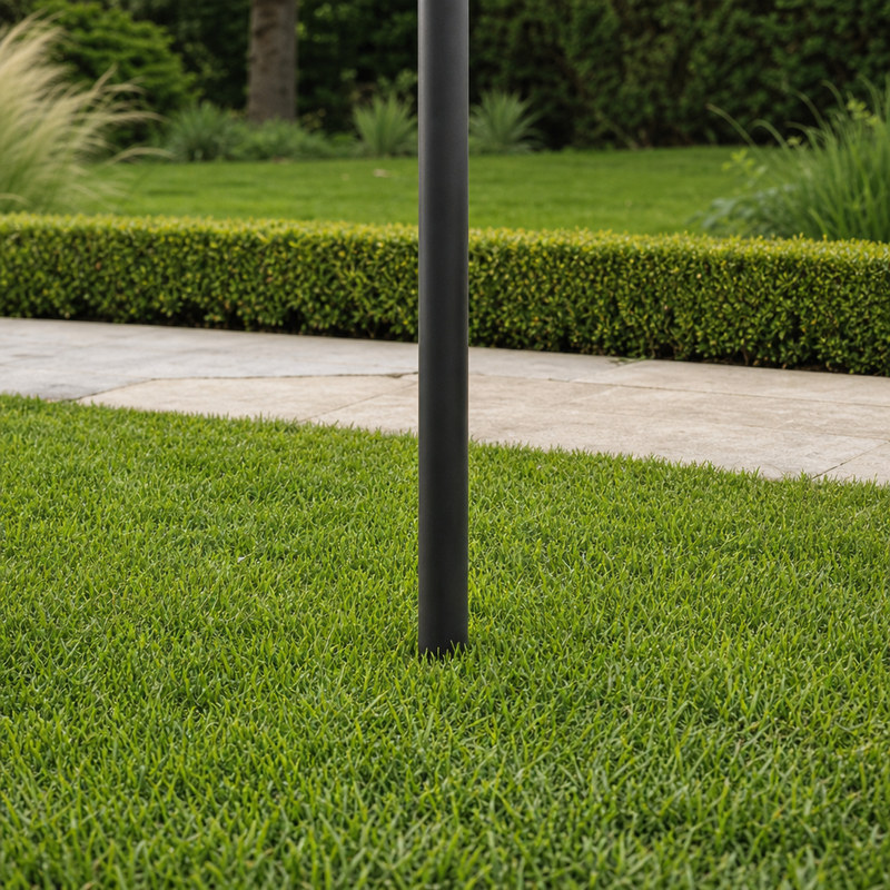 Can an umbrella base be buried so it does not show?