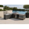 Modular Outdoor Kitchen | Aluminium or Galvanised Steel Units with Brushed Stainless Steel Worktops