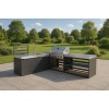 Modular Outdoor Kitchen | Aluminium or Galvanised Steel Units with Brushed Stainless Steel Worktops