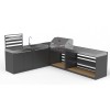 Modular Outdoor Kitchen | Aluminium or Galvanised Steel Units with Brushed Stainless Steel Worktops