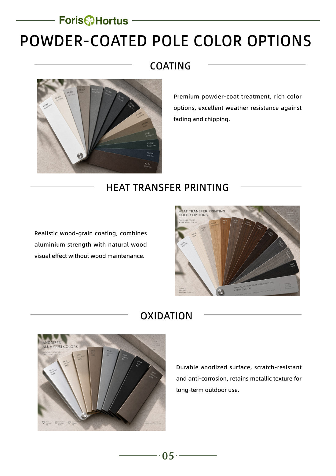Foris Hortus umbrella catalog page 8