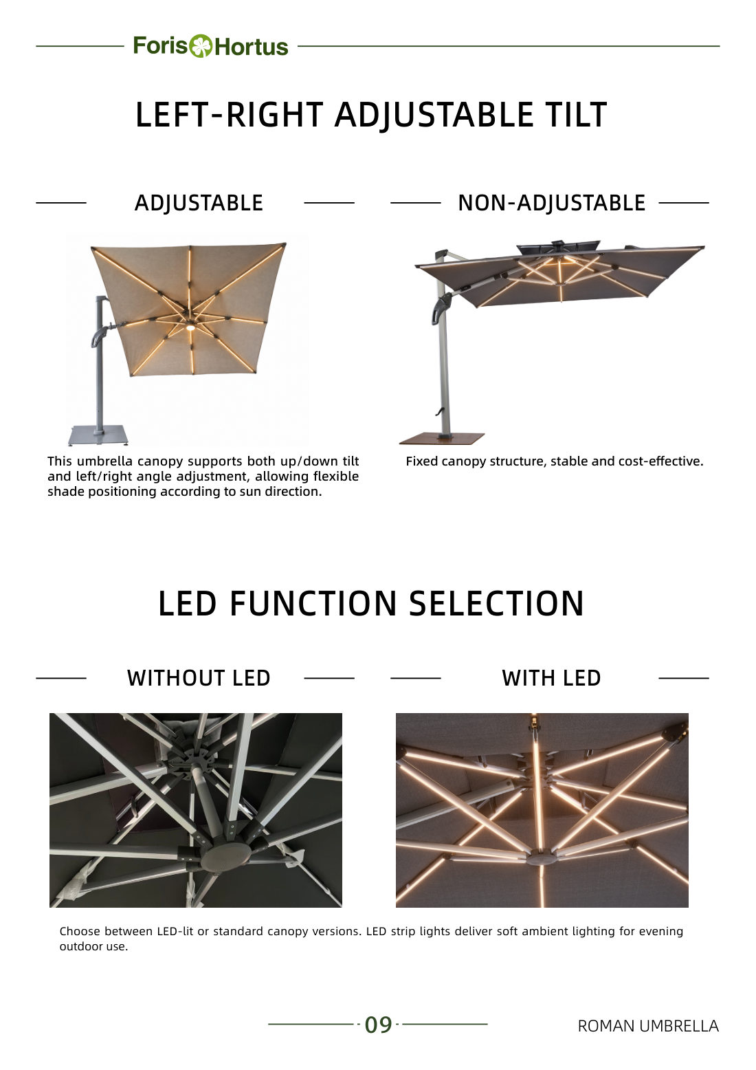 Foris Hortus umbrella catalog page 12