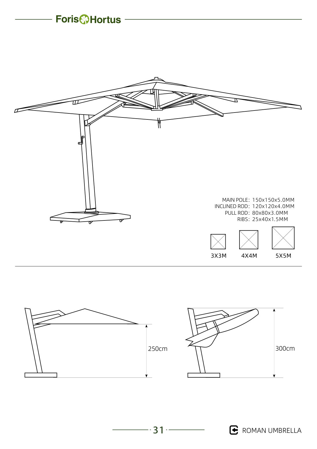Foris Hortus umbrella catalog page 34