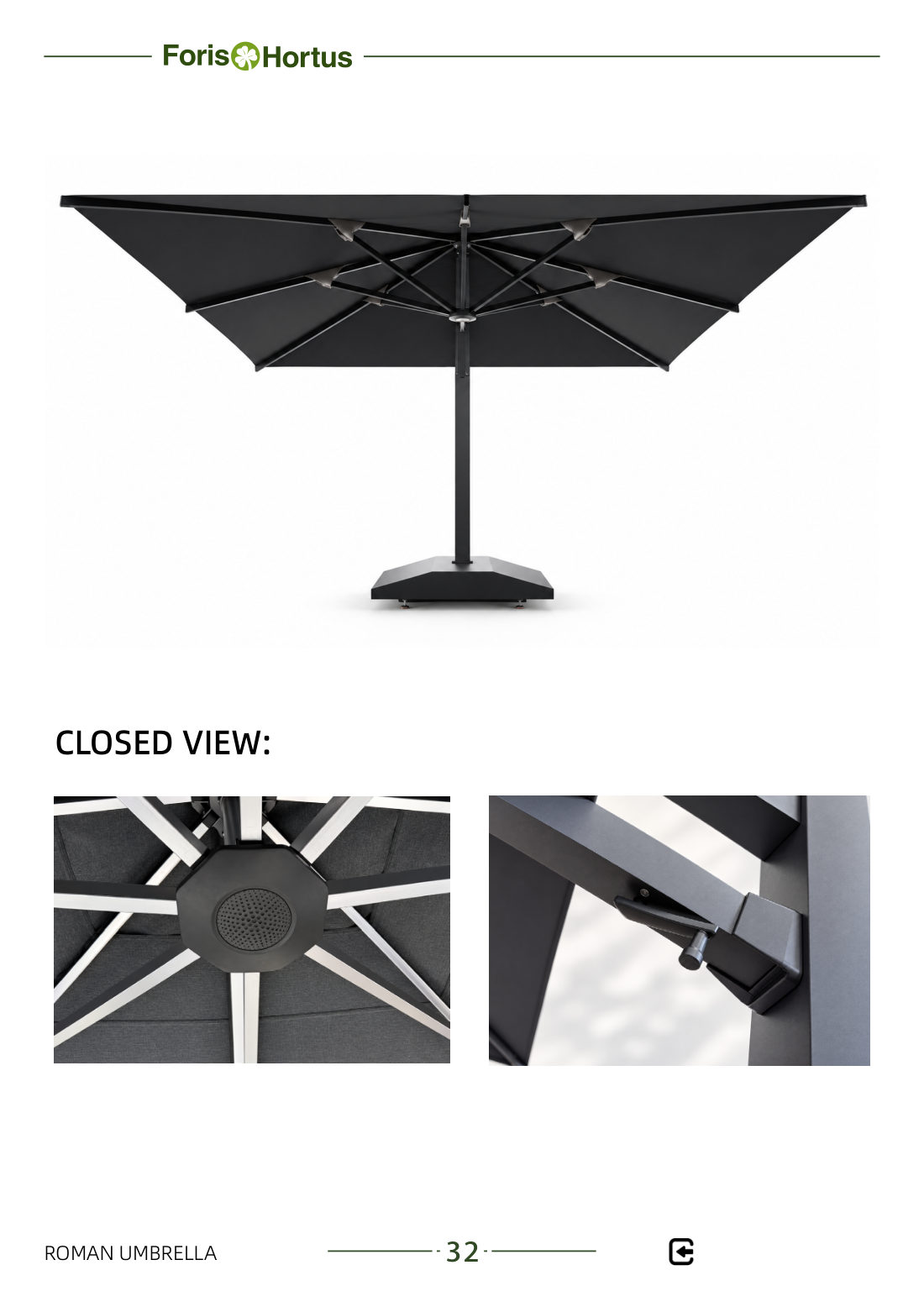 Foris Hortus umbrella catalog page 35