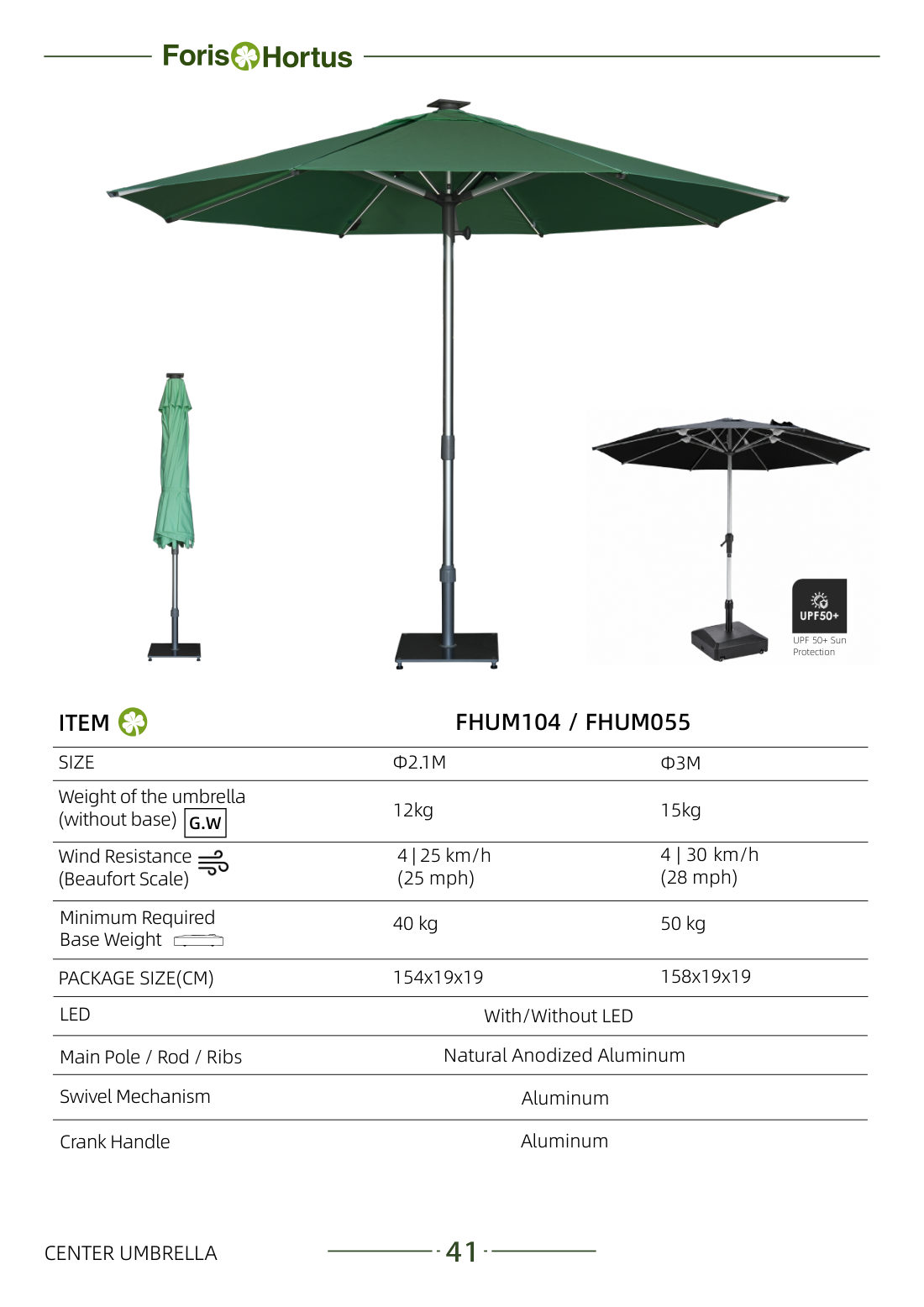 Foris Hortus umbrella catalog page 44