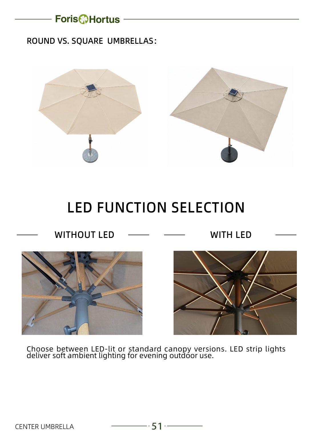Foris Hortus umbrella catalog page 54