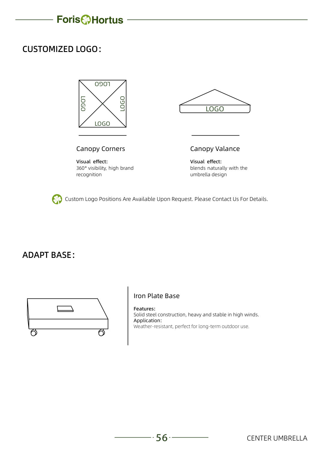 Foris Hortus umbrella catalog page 59