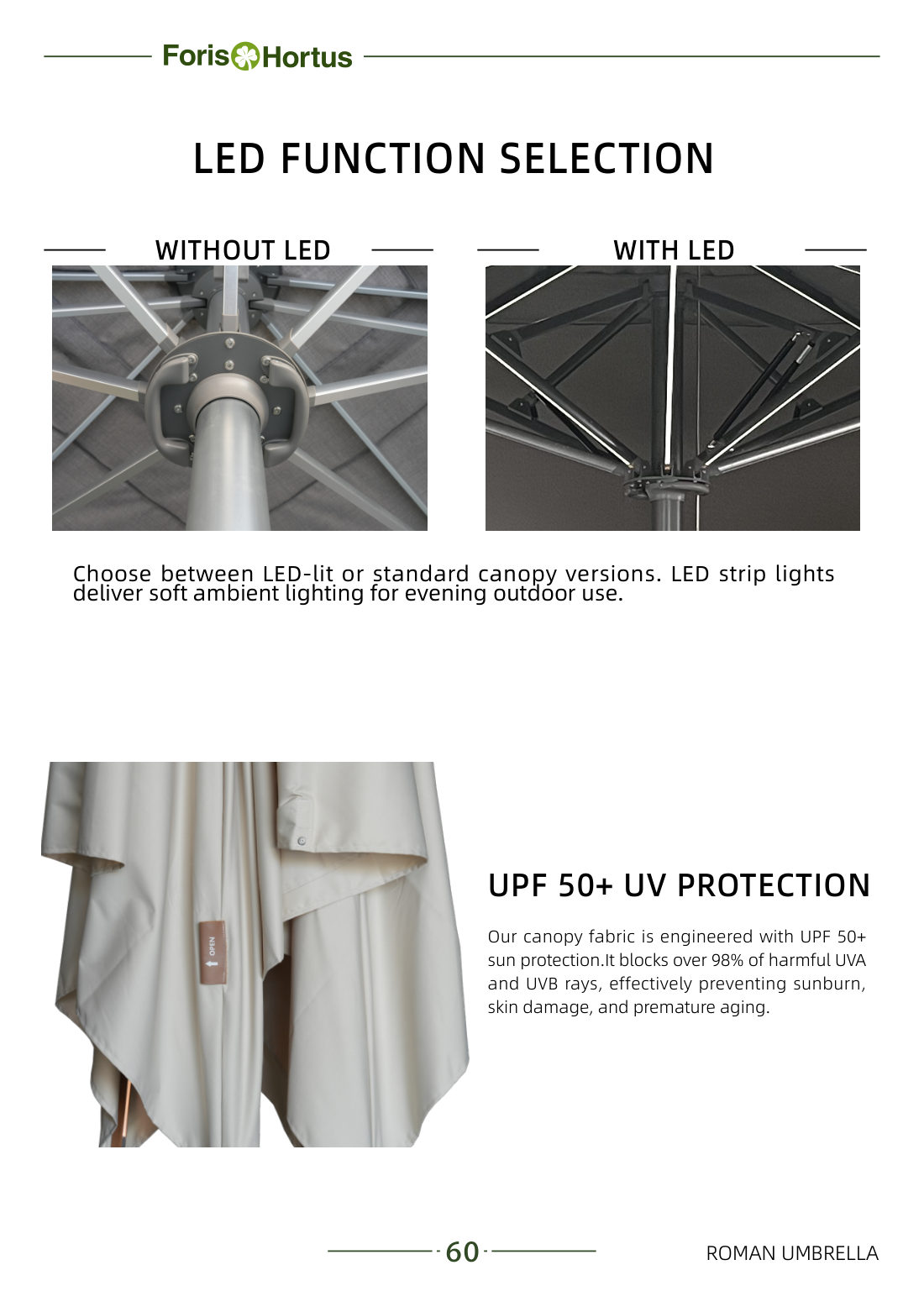 Foris Hortus umbrella catalog page 63