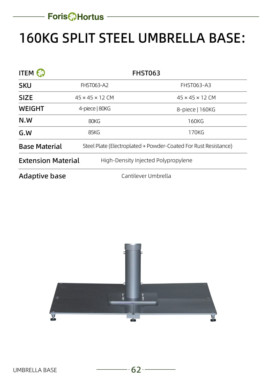 Foris Hortus umbrella catalog page 65
