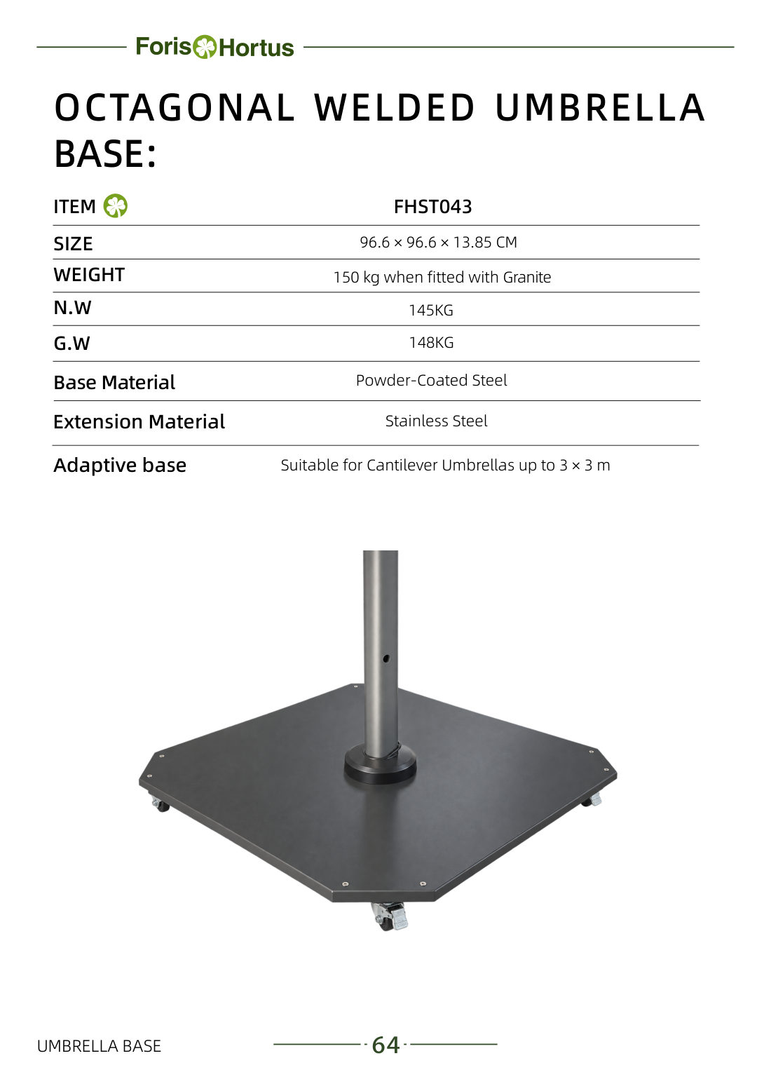 Foris Hortus umbrella catalog page 67