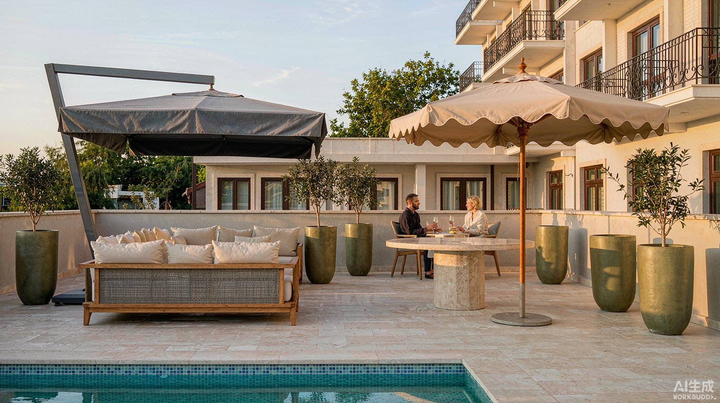 Cantilever vs Center Pole Umbrella: Which Fits Your Hotel Pool Deck?