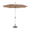 Outdoor Patio Umbrella Center Pole Sunshade Crank Lift Aluminum Frame – UV Protection, Waterproof Garden & Deck Shade
