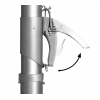FHUM103 Premium Commercial Center Pole Umbrella | 4x4m Anodized Aluminum Outdoor Patio Umbrella with LED