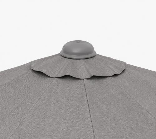 FHUM103 Premium Commercial Center Pole Umbrella | 4x4m Anodized Aluminum Outdoor Patio Umbrella with LED