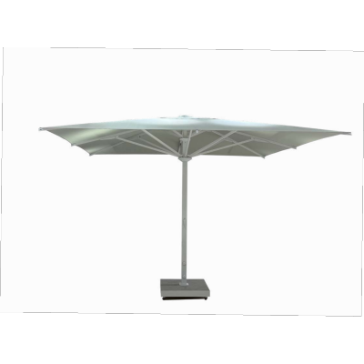 FHUM098 Premium Commercial LED Center Pole Aluminum Patio Umbrella | 3x3m 4x4m 5x5m with Crank & Swivel