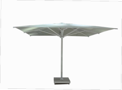 FHUM098 Premium Commercial LED Center Pole Aluminum Patio Umbrella | 3x3m 4x4m 5x5m with Crank & Swivel