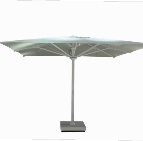 FHUM098 Premium Commercial LED Center Pole Aluminum Patio Umbrella | 3x3m 4x4m 5x5m with Crank & Swivel