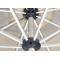FHUM076 Wood-Grain Aluminum Tilt Center Pole Outdoor Umbrella | 3M Round with LED Light Option
