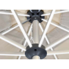 FHUM076 Wood-Grain Aluminum Tilt Center Pole Outdoor Umbrella | 3M Round with LED Light Option