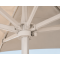 FHUM098 Premium Commercial LED Center Pole Aluminum Patio Umbrella | 3x3m 4x4m 5x5m with Crank & Swivel