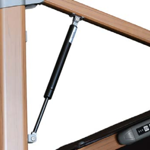 Hydraulic Cantilever Patio Umbrella 360° Swivel Wood-Grain Aluminum Athena