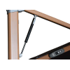 Hydraulic Cantilever Patio Umbrella 360° Swivel Wood-Grain Aluminum Athena