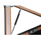 Hydraulic Cantilever Patio Umbrella 360° Swivel Wood-Grain Aluminum Athena