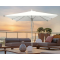 FHUM069 Premium Aluminum Center Pole Outdoor Umbrella with Push-Pull Operation System