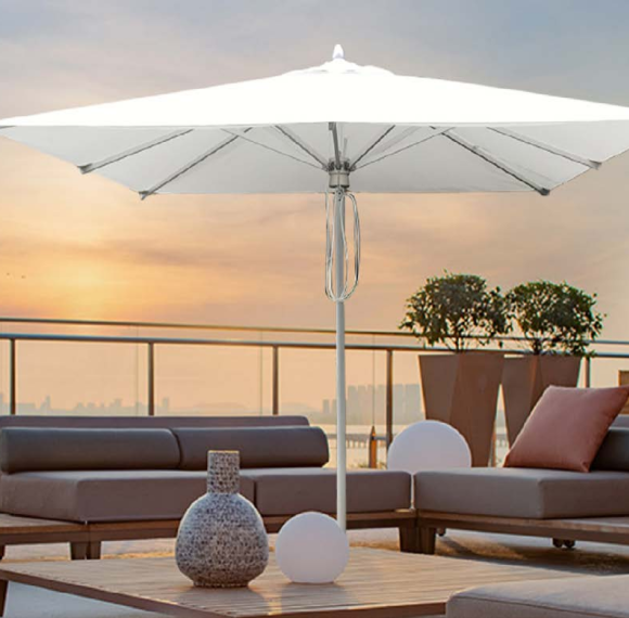 FHUM069 Premium Aluminum Center Pole Outdoor Umbrella with Push-Pull Operation System
