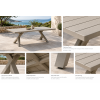 FHTB084 Modern Outdoor Dining Table with Aluminum Frame & PSPC Tabletop