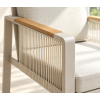 FHCH073-A1 Modern Outdoor Dining Chair with Cushioned Seat & Back