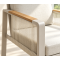 FHCH073-A1 Modern Outdoor Dining Chair with Cushioned Seat & Back