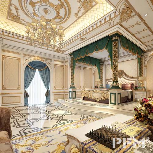 Luxury Arabic Palace Design | Classic Majlis Interior with Royal Gold Accents | Luxury House Design And Construction