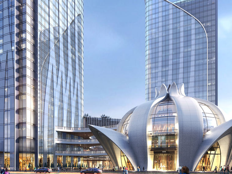 Super high-rise commercial facade project