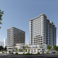 Modern Urban Landmark Commercial and Residential Mixed-Use Complex