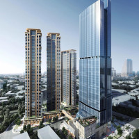 Urban Super High Rise 215 Meter High Building Mixed-use Complex in Wuhan