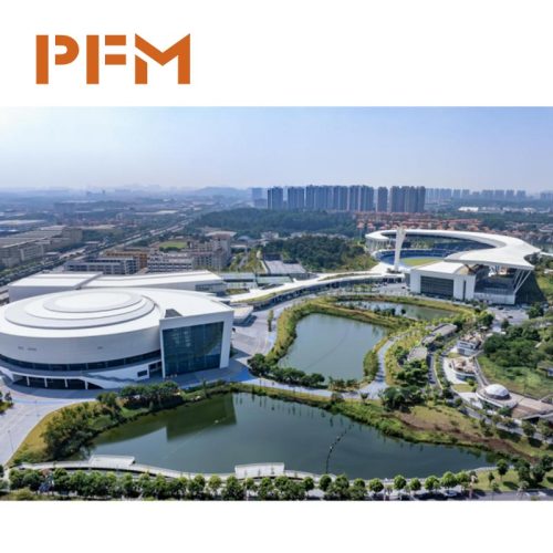 Outdoor Stadium Steel Truss Roof Long-Span Tubular Truss Structure Custom Design Fabrication Installation